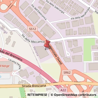 Mappa Via della Meccanica, 29, 37139 Verona, Verona (Veneto)
