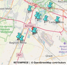 Mappa Via Vincenzo Foppa, 25010 Montirone BS, Italia (3.54636)