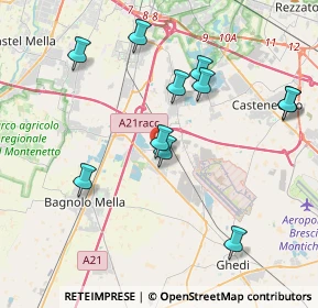 Mappa Via Vincenzo Foppa, 25010 Montirone BS, Italia (4.02364)