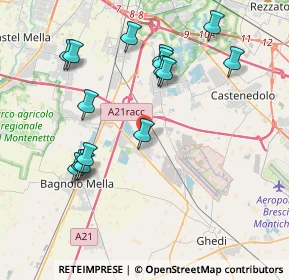 Mappa Via Vincenzo Foppa, 25010 Montirone BS, Italia (4.084)