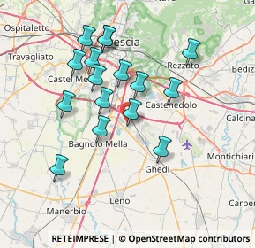 Mappa Via Vincenzo Foppa, 25010 Montirone BS, Italia (6.70625)