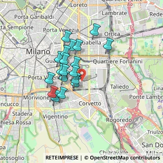Mappa Via Alberto Caroncini, 20137 Milano MI, Italia (1.39842)