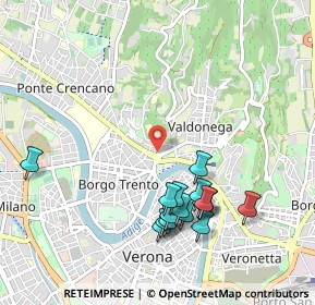 Mappa Via Giuseppe Sirtori, 37128 Verona VR, Italia (1.02938)