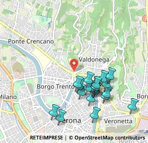 Mappa Via Giuseppe Sirtori, 37128 Verona VR, Italia (0.9715)
