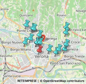 Mappa Via Giuseppe Sirtori, 37128 Verona VR, Italia (1.43412)
