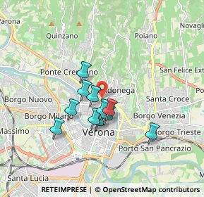 Mappa Via Giuseppe Sirtori, 37128 Verona VR, Italia (1.29455)
