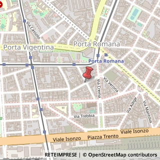 Mappa Via Gaetana Agnesi,  16, 20135 Milano, Milano (Lombardia)