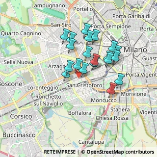 Mappa Via Massimo Gorki, 20146 Milano MI, Italia (1.483)
