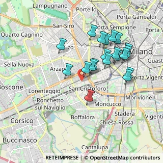 Mappa Via Massimo Gorki, 20146 Milano MI, Italia (1.757)
