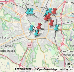 Mappa 20136 Milano MI, Italia (3.3525)