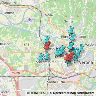 Mappa Via Lorenzo Fava, 37142 Verona VR, Italia (1.851)
