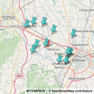 Mappa Strada Regionale 11 Padana Superiore, 35030 Mestrino PD, Italia (7.44714)