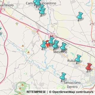 Mappa Strada Regionale 11 Padana Superiore, 35030 Mestrino PD, Italia (5.49588)