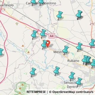 Mappa Strada Regionale 11 Padana Superiore, 35030 Mestrino PD, Italia (6.3105)