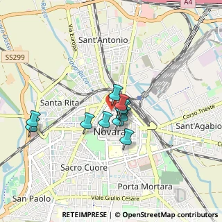 Mappa Via Dolores Bello, 28100 Novara NO, Italia (0.61818)