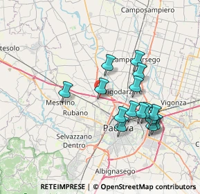 Mappa A4 Torino - Trieste, 35136 Padova PD, Italia (6.57467)