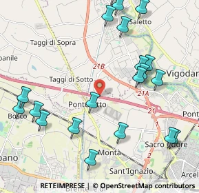 Mappa A4 Torino - Trieste, 35136 Padova PD, Italia (2.5245)