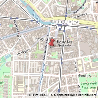 Mappa Via Ascanio Sforza, 17, 20136 Milano, Milano (Lombardia)