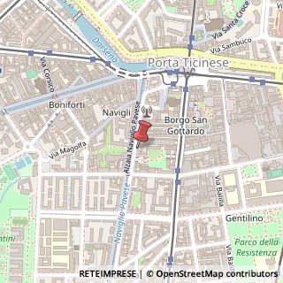 Mappa Via Ascanio Sforza, 21, 20136 Milano, Milano (Lombardia)