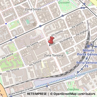 Mappa Via Ambrogio da Fossano Bergognone,  43, 20144 Milano, Milano (Lombardia)
