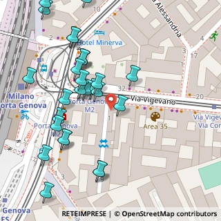 Mappa Via Vigevano, 20100 Milano MI, Italia (0.06786)