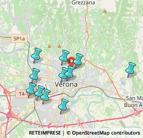 Mappa Via Mario Morgantini, 37128 Verona VR, Italia (3.68818)