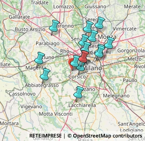 Mappa Via delle Betulle, 20152 Milano MI, Italia (10.885)