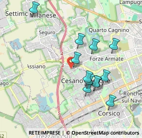 Mappa Via delle Betulle, 20152 Milano MI, Italia (1.7775)