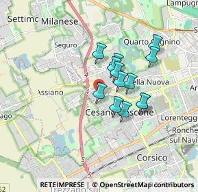 Mappa Via delle Betulle, 20152 Milano MI, Italia (1.27615)