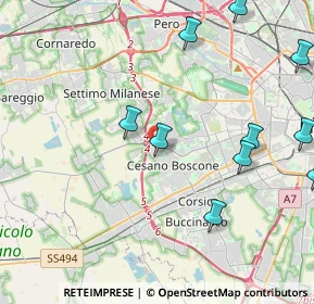 Mappa Via delle Betulle, 20152 Milano MI, Italia (6.33667)