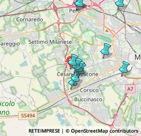 Mappa Via delle Betulle, 20152 Milano MI, Italia (3.46091)