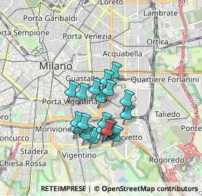 Mappa Via Friuli, 20135 Milano MI, Italia (1.289)
