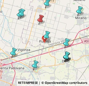 Mappa Via dei Cavinelli, 30030 Pianiga VE, Italia (4.89615)