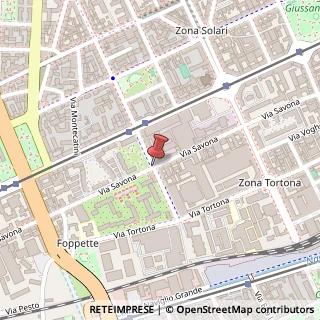 Mappa Via savona 1, 20144 Milano, Milano (Lombardia)
