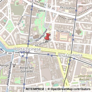 Mappa Via Sambuco, 9, 20122 Milano, Milano (Lombardia)