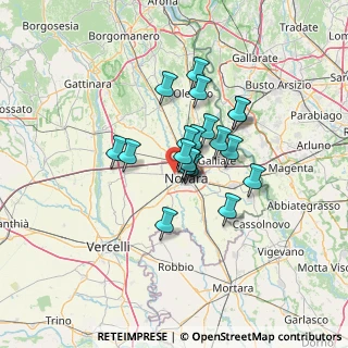Mappa Via Enrico Fermi, 28100 Novara NO, Italia (9.164)