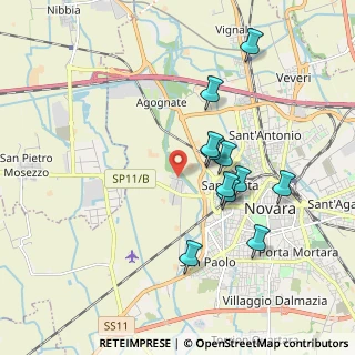 Mappa Via Enrico Fermi, 28100 Novara NO, Italia (1.73364)