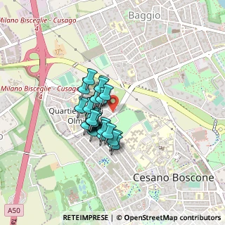 Mappa Via degli Ippocastani, 20152 Milano MI, Italia (0.28519)