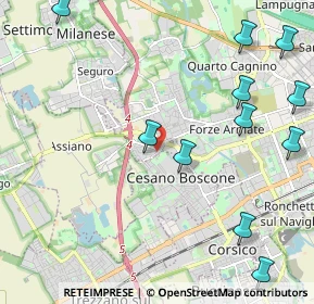 Mappa Via degli Ippocastani, 20152 Milano MI, Italia (3.01538)