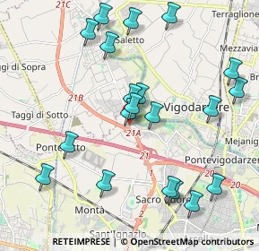 Mappa Via Medoaco, 35135 Padova PD, Italia (2.1835)