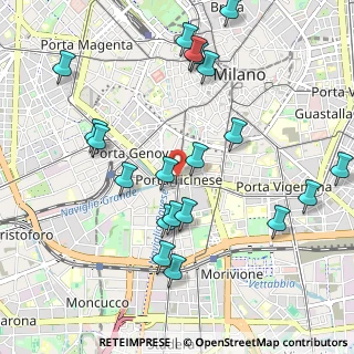 Mappa Vicolo Calusca, 20123 Milano MI, Italia (1.124)