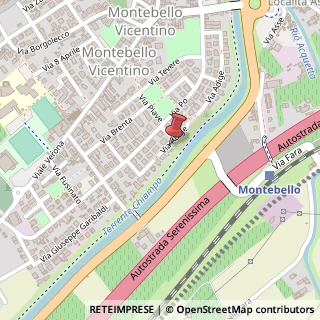 Mappa Via Adige, 18, 36054 Montebello Vicentino, Vicenza (Veneto)