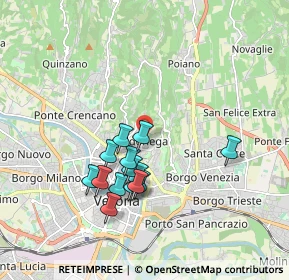Mappa Via Orlando Pescetti, 37128 Verona VR, Italia (1.60286)