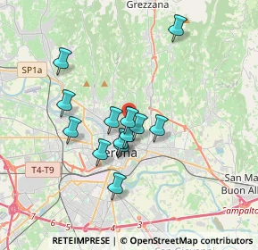 Mappa Via Orlando Pescetti, 37128 Verona VR, Italia (2.86615)