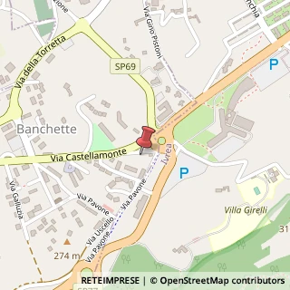 Mappa Via Castellamonte, 3, 10010 Banchette, Torino (Piemonte)