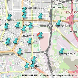Mappa Via Monti Lepini, 20137 Milano MI, Italia (1.3665)