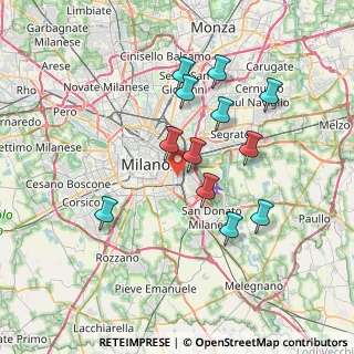 Mappa Via Monti Lepini, 20137 Milano MI, Italia (6.71583)
