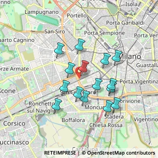 Mappa Napoli, 20146 Milano MI, Italia (1.57667)