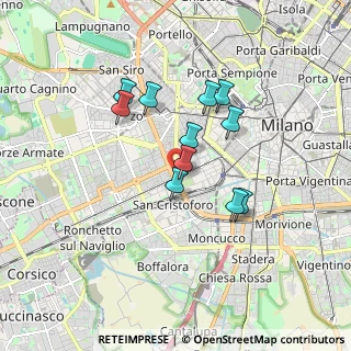 Mappa Napoli, 20146 Milano MI, Italia (1.40182)