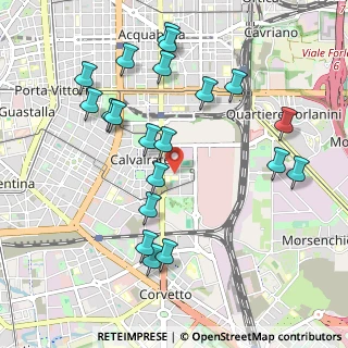 Mappa Via Monte Velino, 20137 Milano MI, Italia (1.074)